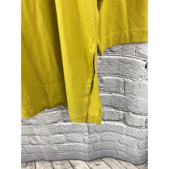 J. Jill Size 2X Luxe Supima Everyday Turtleneck Tunic Top Cotton Stretch Olive - Picture 4 of 8